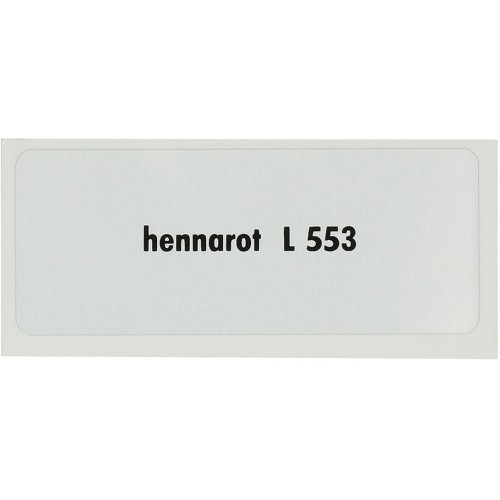  Sticker kleur "hennarot L553" voor Volkswagen Kever   - UF11069 