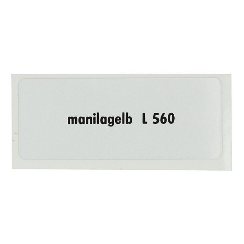 Sticker Aufkleber Farbe "manilagelb L560" für Volkswagen Beetle   - UF11070 