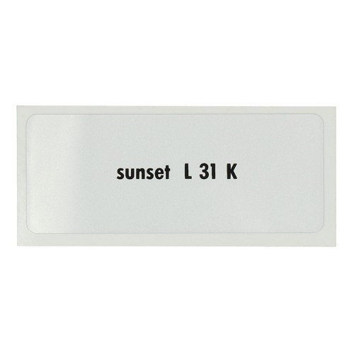  Stickerkleur "sunset L31K" voor Volkswagen Kever   - UF11072 