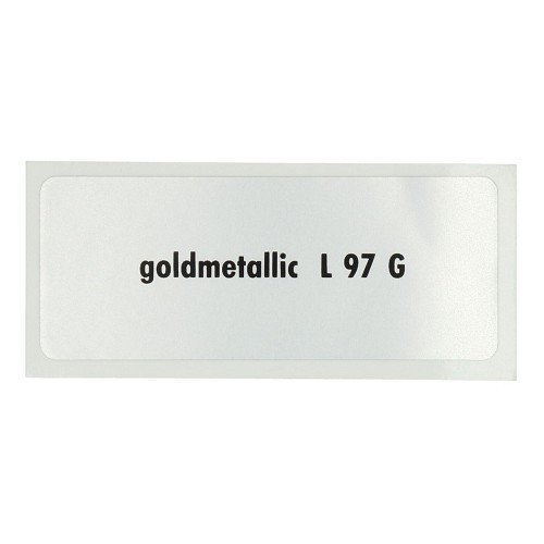  Stickerkleur "goldmetallic L97G" voor Volkswagen Kever   - UF11073 