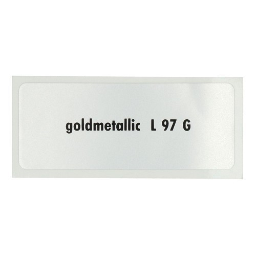     
                
                
    Sticker autocollant couleur "goldmetallic L97G" pour Volkswagen Coccinelle   - UF11073
