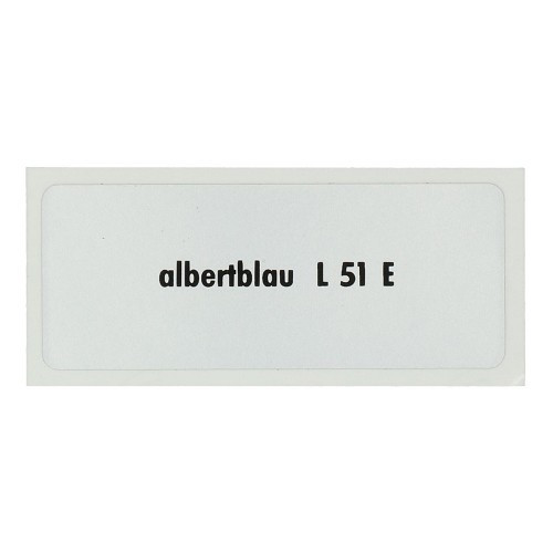  Adesivo colore "albertblau L51E" per Volkswagen Maggiolino   - UF11074 