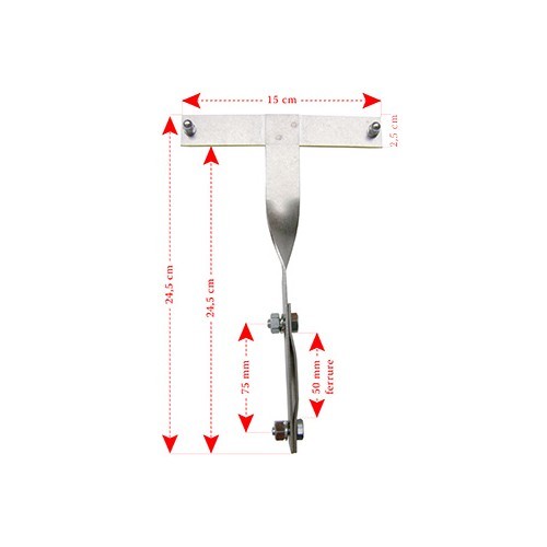 Stainless steel support for small fixture - UF1900