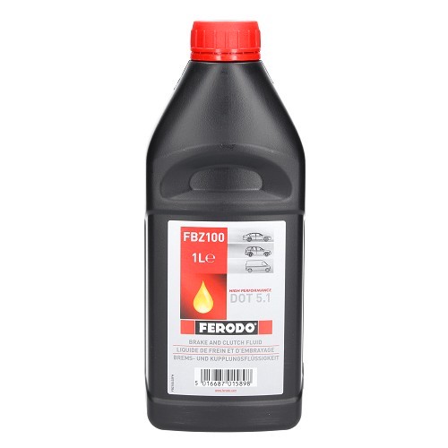  FERODO brake and clutch fluid DOT 5.1 - bottle - 1 Liter - UH27000 