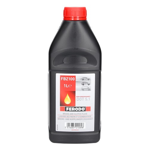 Rem- en koppelingsvloeistof Ferodo DOT 5.1 - 1 liter