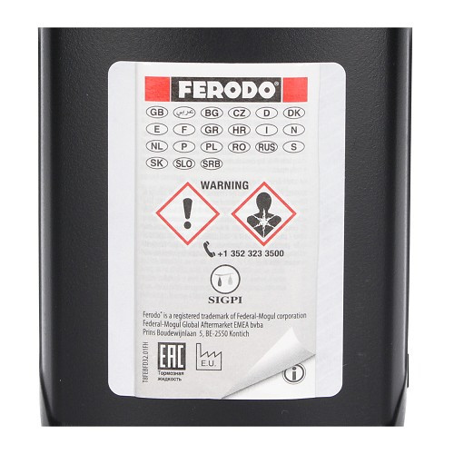 Rem- en koppelingsvloeistof Ferodo DOT 4 - 500 ml - UH27002