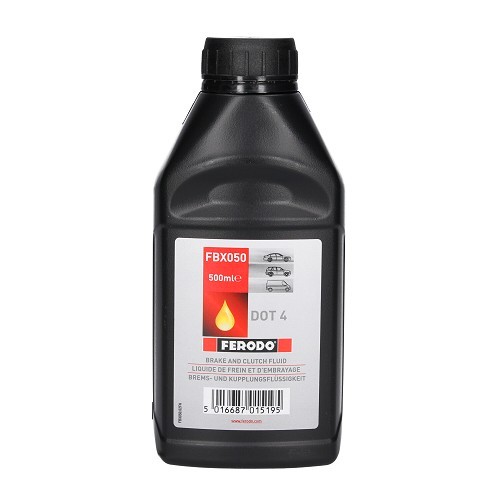 Liquide de frein et d'embrayage DOT 4 FBX050 FERODO - bidon - 500ml