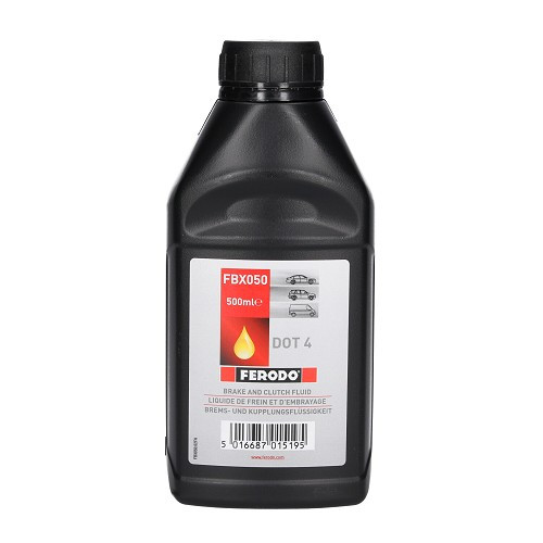  Liquide de frein et d'embrayage DOT 4 FBX050 FERODO - bidon - 500ml - UH27002 