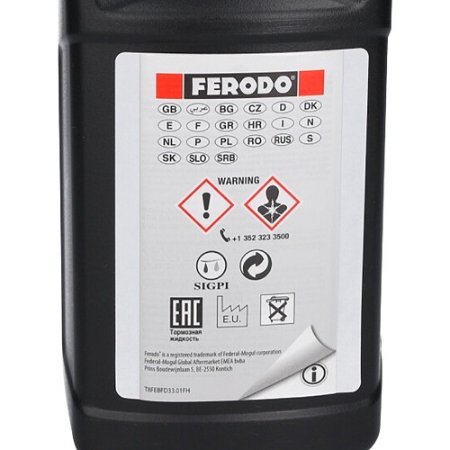 Líquido de freno y de embrague Ferodo DOT 4 - 1 litro - UH27003