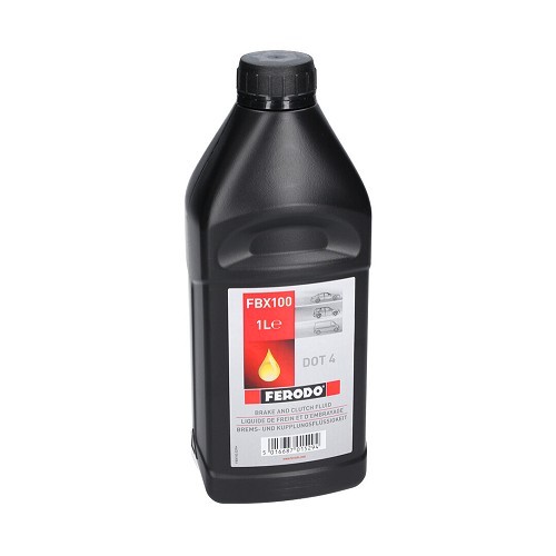  Liquide de frein et d'embrayage DOT 4 FBX100 FERODO - bidon - 1 Litre - UH27003 