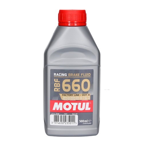  Fluido para travões e embraiagens MOTUL RBF 660 Factory Line DOT 4 - 100% sintético - 500ml - UH27014 