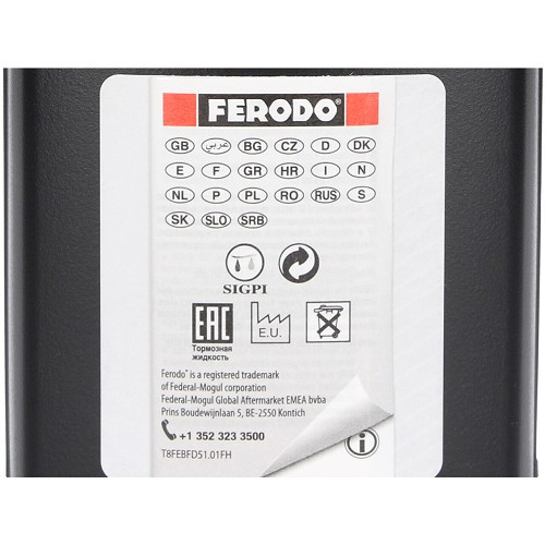 Rem- en koppelingsvloeistof Ferodo DOT 5.1 - 500 ml - UH27100