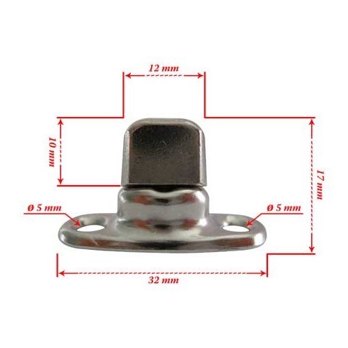 Tornello maschio alto - 17 mm - UK00100