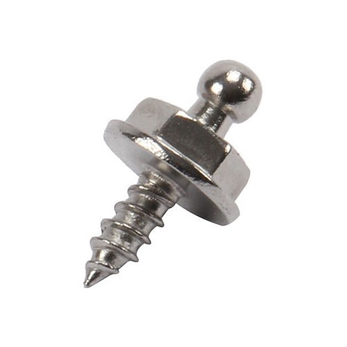  Bouton Tenax mâle chromé à visser - 4,2 x 10 mm - UK00274 