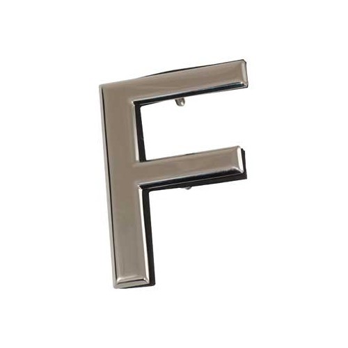 Sigla "F" cromado (Nickel)