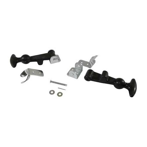  Clip in gomma per cofano motore Nero - set di 2 - UK30500 