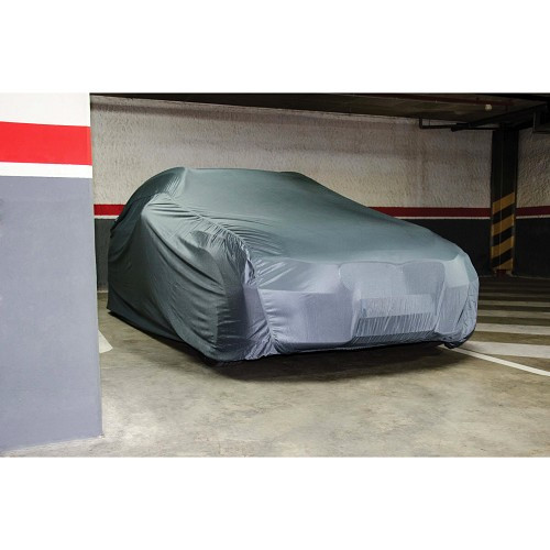  Car cover 490x195x145cms velvet Dark grey - UK40106 