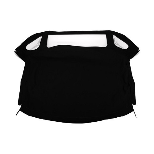 Black alpaca convertible top for MGB (1977-1980) - UK50066