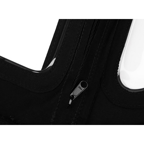 Black alpaca convertible top for MGB (1977-1980) - UK50066