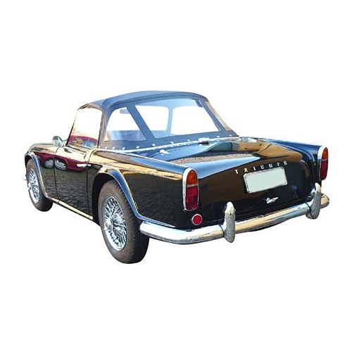  Schwarzes Vinylverdeck für Triumph TR4 (1961-1965) - UK50096 