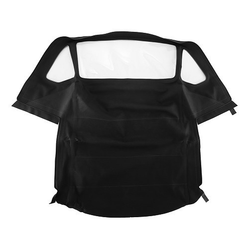  Black Alpaca convertible top for Mercedes SL R107 - Black underside - UK50110 