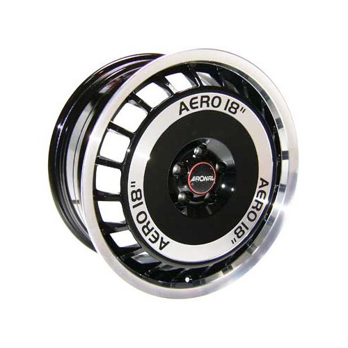  RIM RONAL R50 AERO Rosto preto polido 18 polegadas 5 x 100 - UL20020 