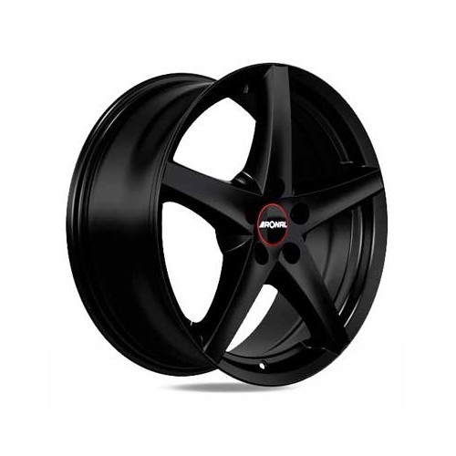 RONAL R41 Matte black wheel rims, 16 inches 5 x 100 ET 38 - UL20240