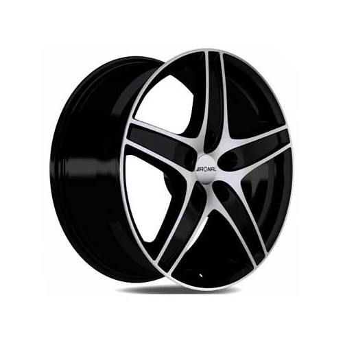  1 Llanta RONAL R48 Negro / Cara pulida 16 pulgadas 5 x 100 ET 35 - UL20260-1 