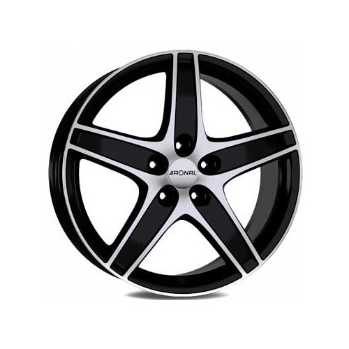  RONAL R48 Black / Polished side wheel rims, 16 inches 5 x 100 ET 35 - UL20260 