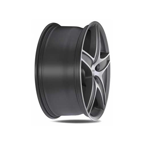 1 Llanta RONAL R48 Titanio / Cara pulida 16 pulgadas 5 x 100 ET 35 - UL20270