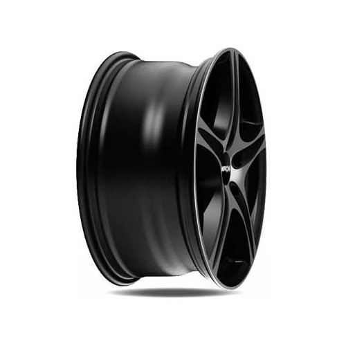 RONAL R56 velg Zwart mat / Gepolijst 17 inch 5 x 100 ET 37 - UL20305