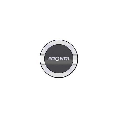  Cache central pour Ronal 52 Noir / Face polie - UL20327 