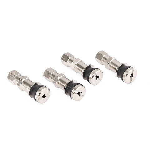 Set of 4 Pro-valve chrome-plated valves