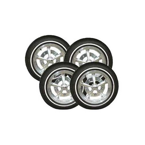 Thin white blanks for 13" wheels - set of 4 - UL40213K