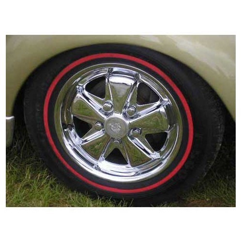 Red thin blanks for 16" wheels - 4 pieces - UL40316K