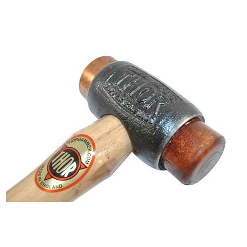  Martillo Thor para ruedas de radios, cobre/cuero bruto - UL44000-3 