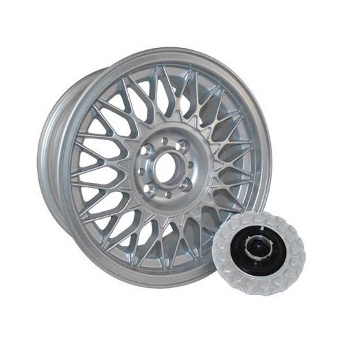 Ruota BMW BBS, grigia - 7x15 - 4x100 - ET24 - UL60135