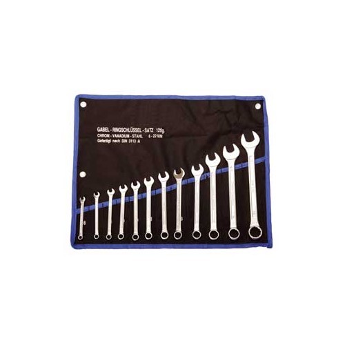  12-piece Combination Spanner Set, 6-22 mm - UO09029 