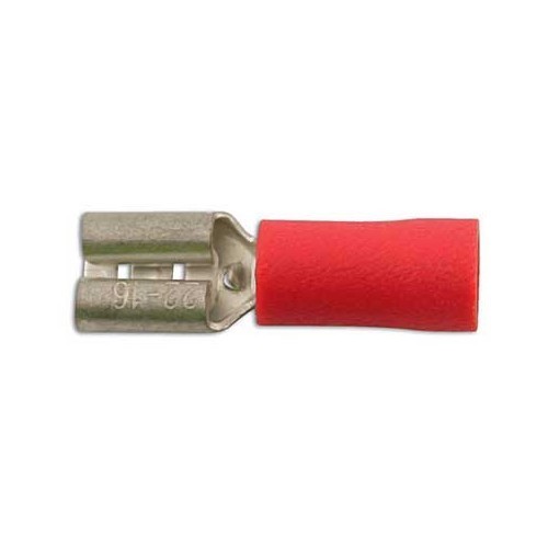 100 terminales hembra - rojo - 0.5 mm² => 1.5 mm² - UO10042