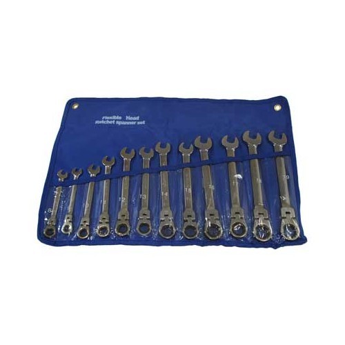  Socket set with ratchet - 12 pcs - UO10156 