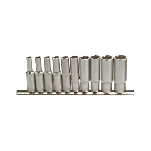  10-piece Deep Socket Set, 1/2", in INCH - UO10425 