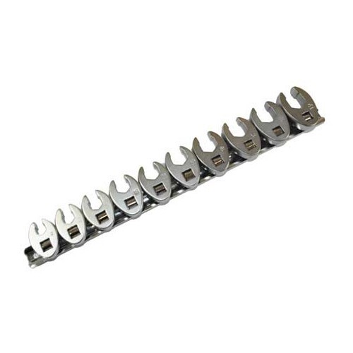  Koevoetmoersleutels - 10 tot 19 mm - 3/8" - 10 stuks - UO10427 