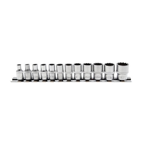  12-piece Socket Set, 12-point, 1/4", in INCH - UO10515 