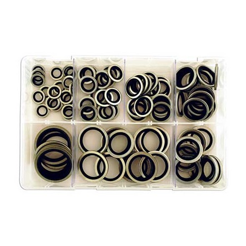  Gebonden sluitringen Assortiment - 100 stuks - BSP inch maten - UO10652 