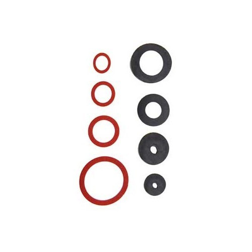  141-piece Gasket Assortment: Rubber, Fibre and Klingerith - UO10676 