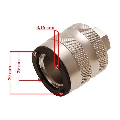 Tomada de ficha de forquilha Ohlins - UO10781