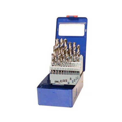 26-piece Twist Drill Set, HSS, 1-13 mm