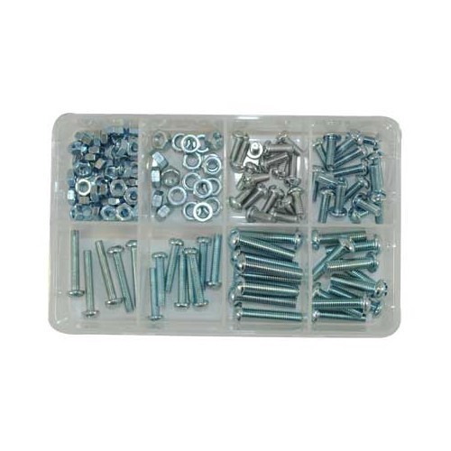  125-piece Nut and Screw Assortment, M4 + M5 metric - UO12080 