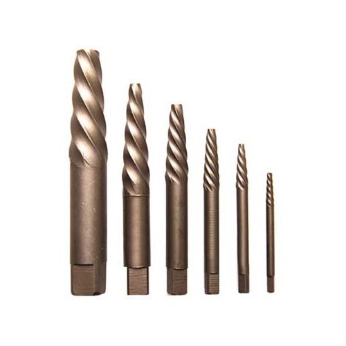  Extractores de tornillo - 6 piezas - UO12124 