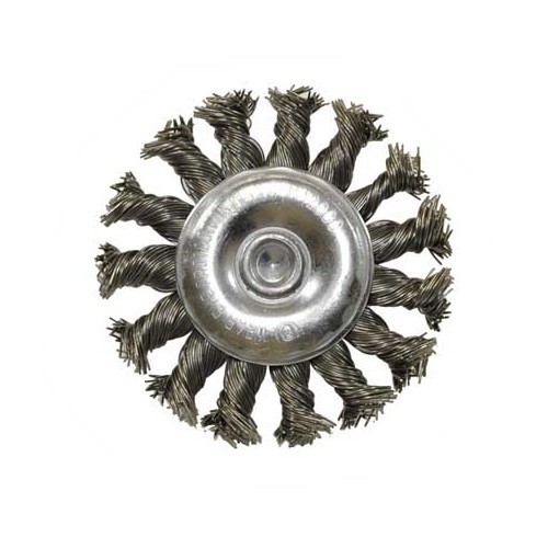 Escova circular sobre haste de 75 mm - arame torcido - UO12419